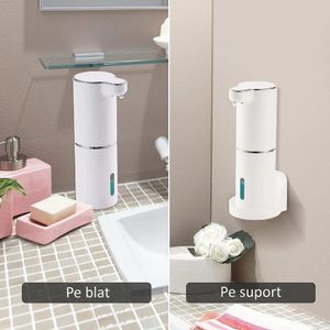 Dozator Profesional Sapun Lichid cu Spuma ENZIRO™, 3 Moduri, Senzor de Miscare, Rezistent la Apa, USB, Suport, 300 ml