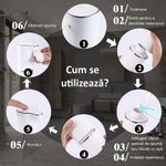 Casa si Gradina - Sanitare - Suporturi si accesorii baie - Dispensere - Dozator Profesional Sapun Lichid cu Spuma ENZIRO™, 3 Moduri, Senzor de Miscare, Rezistent la Apa, USB, Suport, 300 ml - Infinity.ro