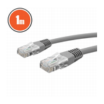 PC, gaming si accesorii - Retelistica - Cabluri si accesorii - Cablu UTP patch RJ45 8p8c CAT5e 1m gri - Infinity.ro