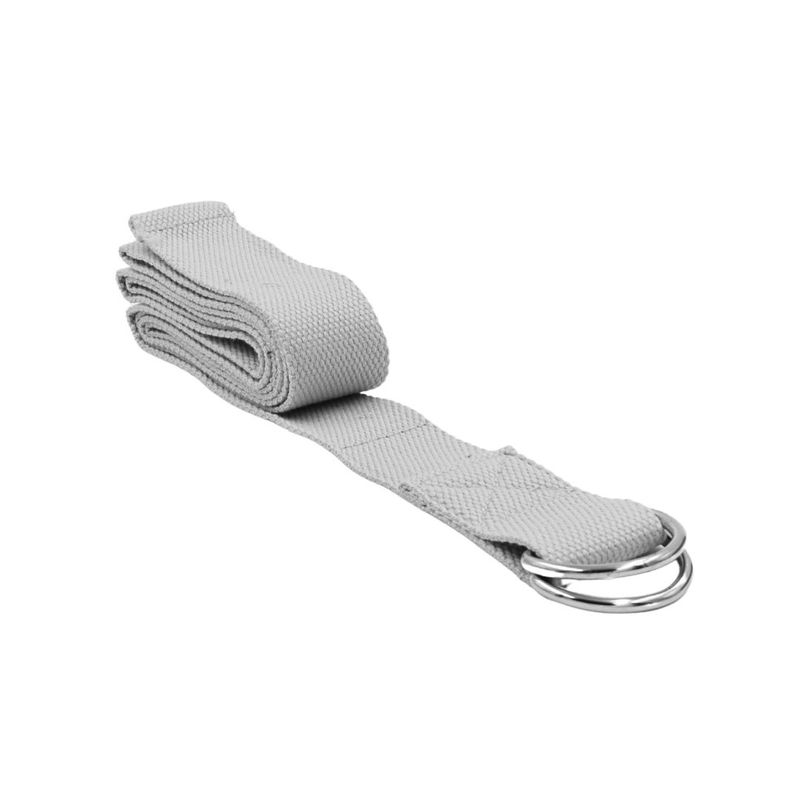 Sport si Outdoor - Fitness - Aparate fitness - Piese pentru aparate fitness - Curea pentru yoga, 180x3,8 cm, XQ Max, gri - Infinity.ro