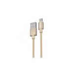 Laptop, Telefoane si Tablete - Telefoane mobile si accesorii - Accesorii Telefoane - Cabluri si adaptoare telefoane - Cablu USB - micro USB 1m 2.4A auriu PLATINUM EDITION V-Tac SKU-8490 - Infinity.ro