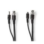 TV, Audio-Video si Foto - Accesorii TV si audio - Cabluri si adaptoare audio - Cablu coaxial de securitate CCTV RG59 20m BNC 2.1x5.5mm Nedis - Infinity.ro