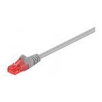 PC, gaming si accesorii - Retelistica - Cabluri si accesorii - Cablu retea 3m CAT6 UTP patchcord 2x RJ45 CCA neecranat gri Goobay - Infinity.ro