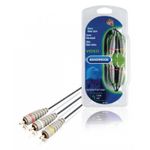 TV, Audio-Video si Foto - Accesorii TV si audio - Cabluri si adaptoare audio - Cablu audio-video 3x RCA tata - 3x RCA tata 2m albastru Bandridge - Infinity.ro