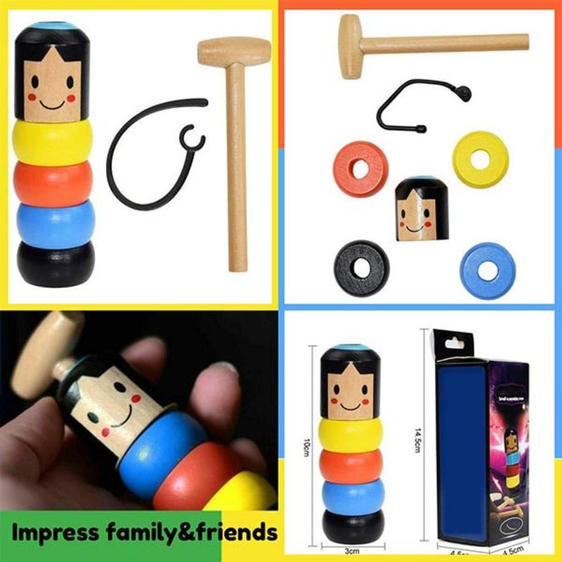 Jucarii, Copii si Bebe - Jucarii si jocuri - Jucarii & jocuri educative - Jucarii interactive - Jucarie magica papusa din lemn incasabila - Infinity.ro
