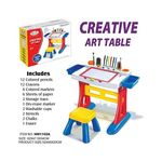 Jucarii, Copii si Bebe - Jucarii si jocuri - Jucarii & jocuri educative - Seturi pictura si desen - Tablita de desenat si pupitru birou Creative Art Table - Bebeking - Infinity.ro