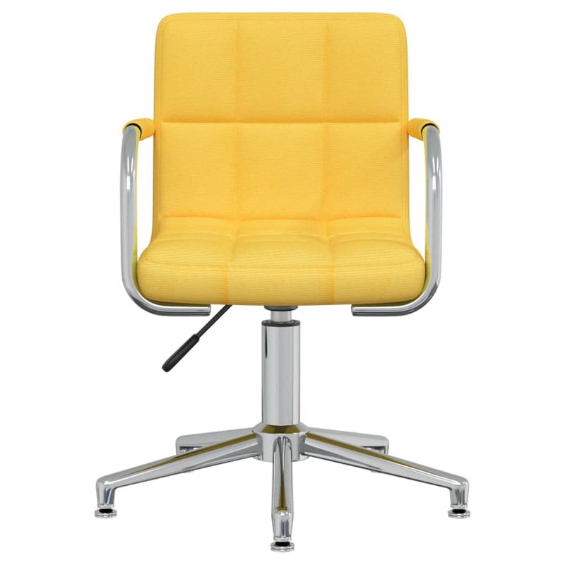 Casa si Gradina - Mobilier - Scaune si fotolii - Scaune - Scaun de birou pivotant, galben mustar, material textil - Infinity.ro
