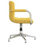Casa si Gradina - Mobilier - Scaune si fotolii - Scaune - Scaun de birou pivotant, galben mustar, material textil - Infinity.ro