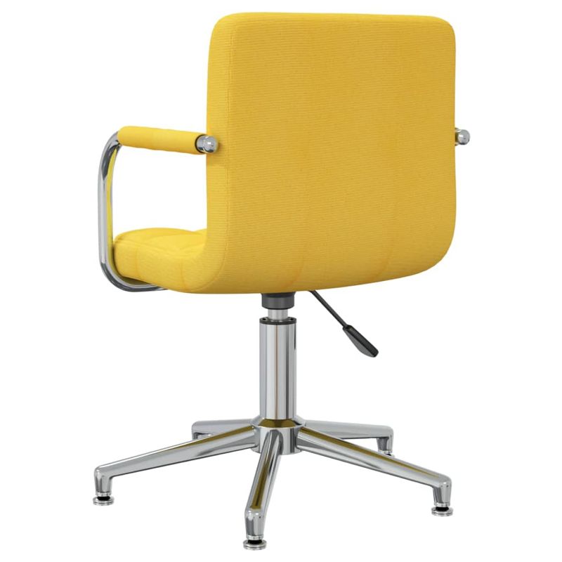 Casa si Gradina - Mobilier - Scaune si fotolii - Scaune - Scaun de birou pivotant, galben mustar, material textil - Infinity.ro