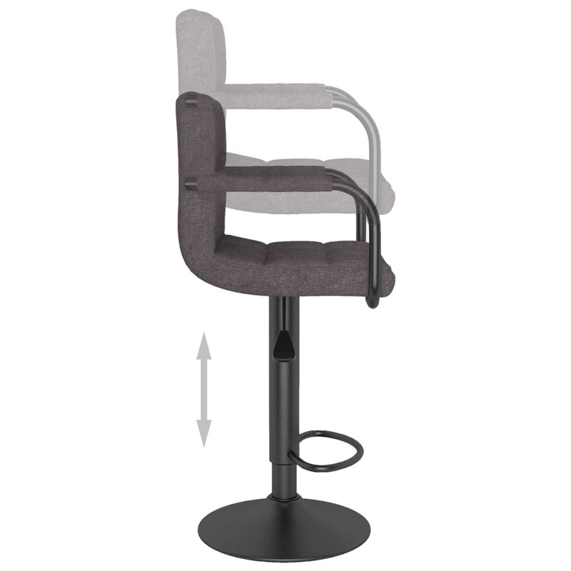 Casa si Gradina - Mobilier - Scaune si fotolii - Scaune - Scaune de bar, 2 buc., gri taupe, material textil - Infinity.ro
