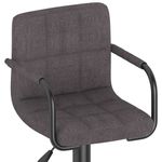 Casa si Gradina - Mobilier - Scaune si fotolii - Scaune - Scaune de bar, 2 buc., gri taupe, material textil - Infinity.ro