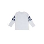 Fashion, accesorii si bijuterii - Copii - Imbracaminte copii - Tricouri copii - Tricou baieti Liu Jo cu maneca lunga 4G1333TX 104 CM Alb 4 ani - Infinity.ro