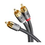 Auto si Moto - Electronice auto - Subwoofere si boxe auto - Cablu subwoofer premium flexibil RCA Y 5m RCA tata - 2x RCA tata negru Goobay Plus 65302 - Infinity.ro
