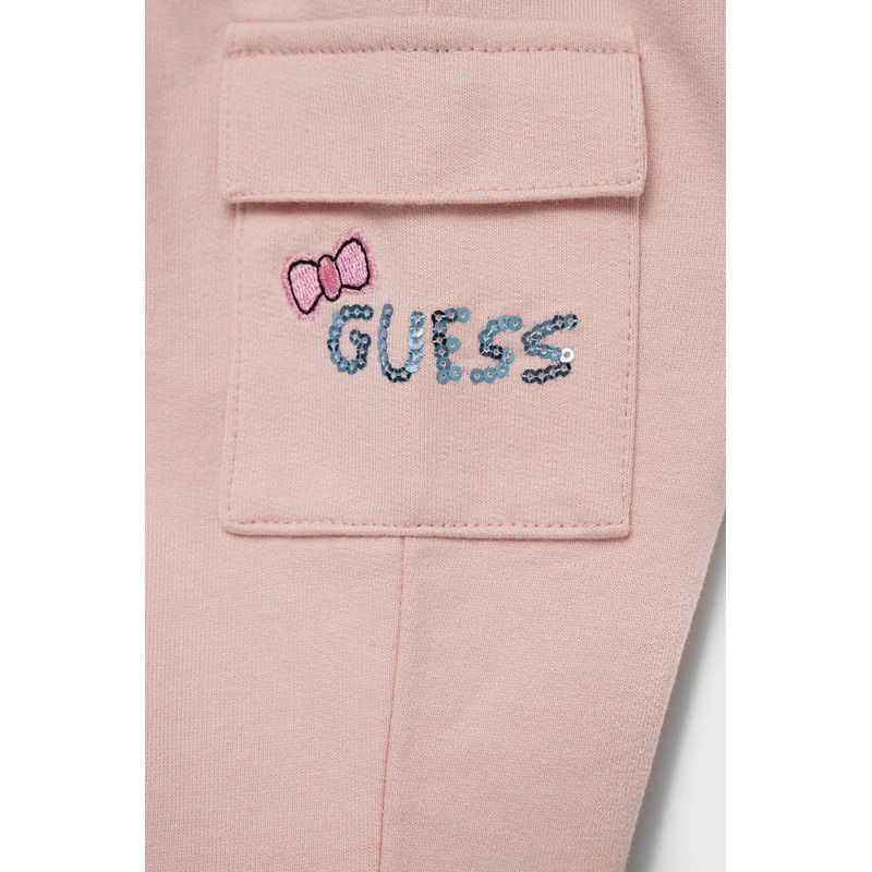 Fashion, accesorii si bijuterii - Copii - Imbracaminte copii - Treninguri si compleuri copii - Trening fete Guess A2YG09 80 CM Albastru/Roz 12 luni - Infinity.ro