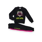 Fashion, accesorii si bijuterii - Copii - Imbracaminte copii - Treninguri si compleuri copii - Trening fete Kappa 8061T0067 Negru 102 CM 3 ani - Infinity.ro