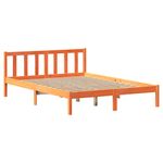 Casa si Gradina - Mobilier - Paturi si accesorii - Paturi - Cadru pat fara saltea, maro ceruit, 120x190 cm, lemn masiv pin - Infinity.ro