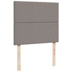 Casa si Gradina - Mobilier - Paturi si accesorii - Paturi - Pat box spring cu saltea, gri taupe, 120x200 cm, textil - Infinity.ro