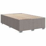 Casa si Gradina - Mobilier - Paturi si accesorii - Paturi - Pat box spring cu saltea, gri taupe, 120x200 cm, textil - Infinity.ro