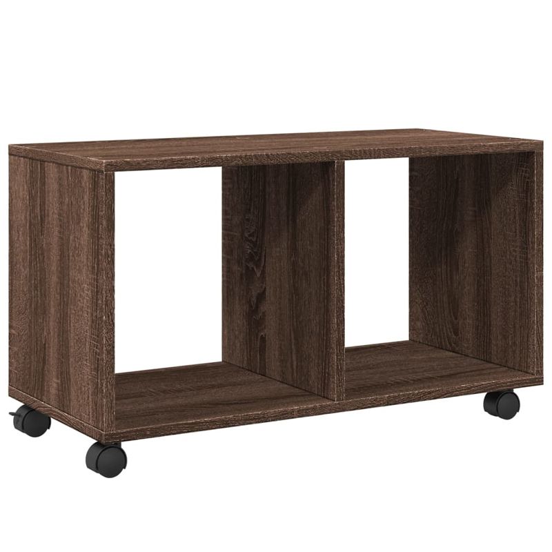 Casa si Gradina - Mobilier - Mobilier baie - Comode baie - Dulap cu roti, stejar maro, 72x33x42,5 cm, lemn prelucrat - Infinity.ro