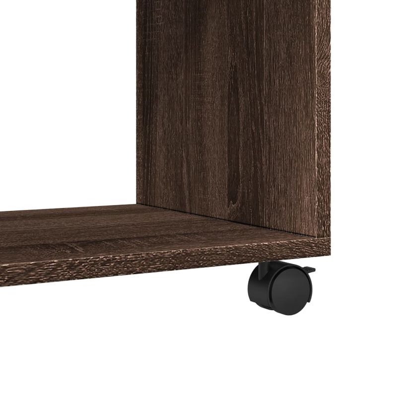 Casa si Gradina - Mobilier - Mobilier baie - Comode baie - Dulap cu roti, stejar maro, 72x33x42,5 cm, lemn prelucrat - Infinity.ro