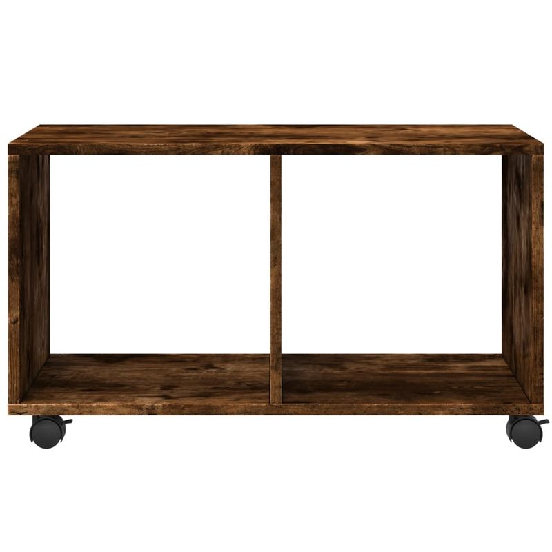 Casa si Gradina - Mobilier - Mobilier baie - Comode baie - Dulap cu roti, stejar fumuriu, 72x33x42,5cm, lemn prelucrat - Infinity.ro