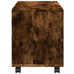Casa si Gradina - Mobilier - Mobilier baie - Comode baie - Dulap cu roti, stejar fumuriu, 72x33x42,5cm, lemn prelucrat - Infinity.ro