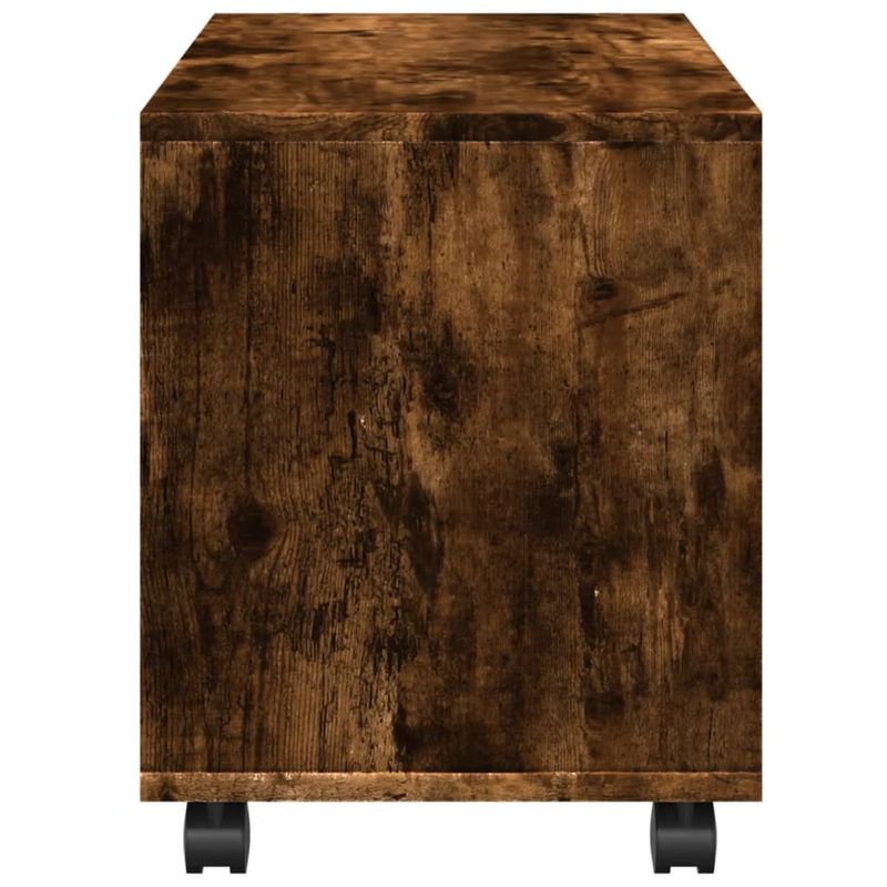Casa si Gradina - Mobilier - Mobilier baie - Comode baie - Dulap cu roti, stejar fumuriu, 72x33x42,5cm, lemn prelucrat - Infinity.ro