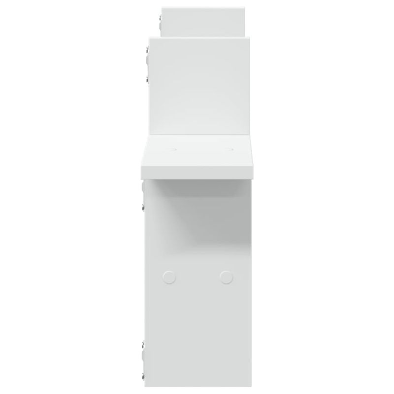 Casa si Gradina - Mobilier - Biblioteci si rafturi - Rafturi - Rafturi de perete, 2 buc., alb, 38x12x38 cm, lemn prelucrat - Infinity.ro