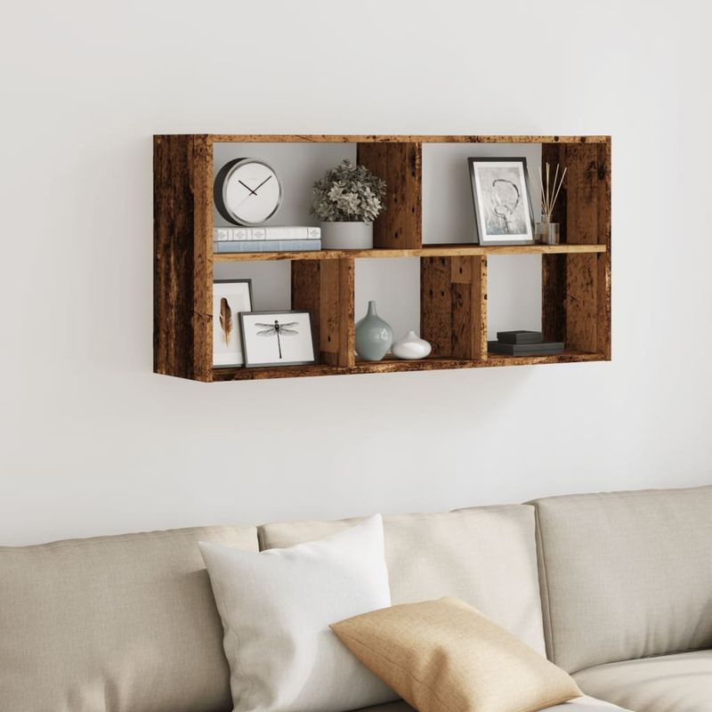 Casa si Gradina - Mobilier - Biblioteci si rafturi - Rafturi - Raft de perete, lemn vechi, 100x25x50 cm, lemn prelucrat - Infinity.ro