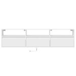 Casa si Gradina - Mobilier - Comode si corpuri - Comode - Comoda TV de perete cu lumini LED, alb, 180x31x45 cm - Infinity.ro