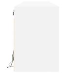Casa si Gradina - Mobilier - Comode si corpuri - Comode - Comoda TV de perete cu lumini LED, alb, 180x31x45 cm - Infinity.ro