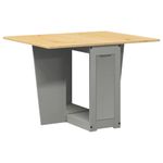 Casa si Gradina - Mobilier - Mese si birouri - Mese bucatarie si dining - Masa tip fluture pliabila „Corona”, gri, lemn masiv pin - Infinity.ro