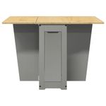 Casa si Gradina - Mobilier - Mese si birouri - Mese bucatarie si dining - Masa tip fluture pliabila „Corona”, gri, lemn masiv pin - Infinity.ro