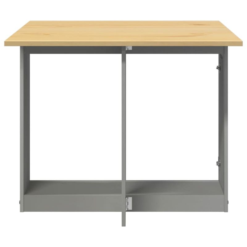 Casa si Gradina - Mobilier - Mese si birouri - Mese bucatarie si dining - Masa tip fluture pliabila „Corona”, gri, lemn masiv pin - Infinity.ro