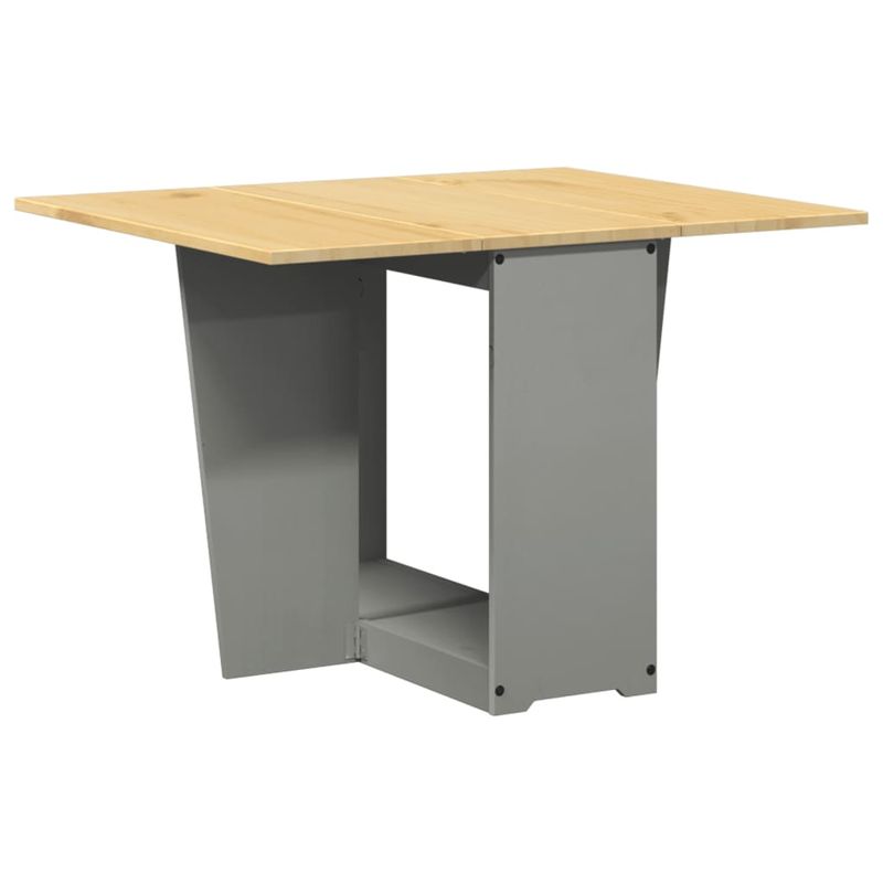 Casa si Gradina - Mobilier - Mese si birouri - Mese bucatarie si dining - Masa tip fluture pliabila „Corona”, gri, lemn masiv pin - Infinity.ro