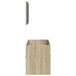 Casa si Gradina - Mobilier - Seturi de mobilier - Seturi baie - Set mobilier de baie, 2 piese, stejar sonoma, lemn prelucrat - Infinity.ro