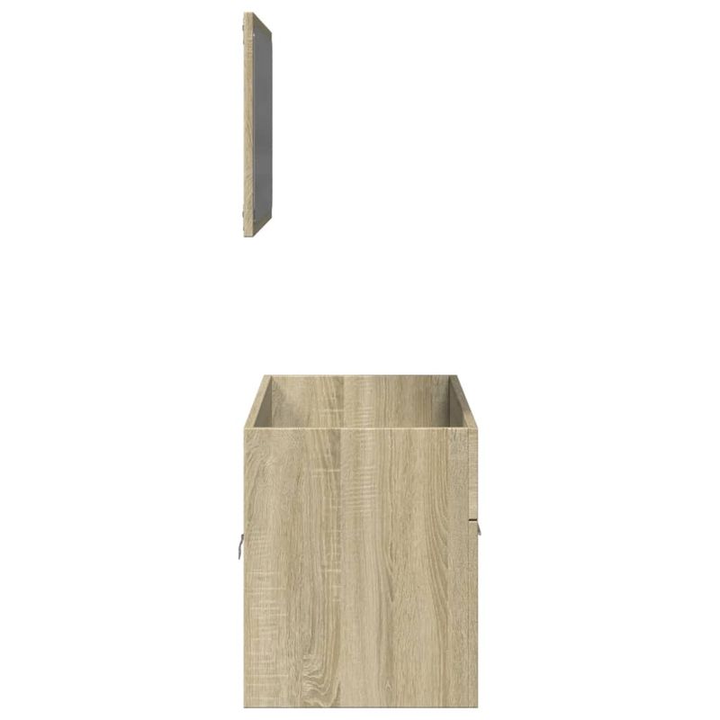 Casa si Gradina - Mobilier - Seturi de mobilier - Seturi baie - Set mobilier de baie, 2 piese, stejar sonoma, lemn prelucrat - Infinity.ro