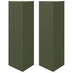 Casa si Gradina - Gradinarit si plante - Plante si ghivece - Ghivece si suporturi - Jardiniere gradina, 2 buc., verde, 30x26x75 cm, otel, triunghi - Infinity.ro