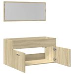 Casa si Gradina - Mobilier - Seturi de mobilier - Seturi baie - Set mobilier de baie, 2 piese, stejar sonoma, lemn prelucrat - Infinity.ro