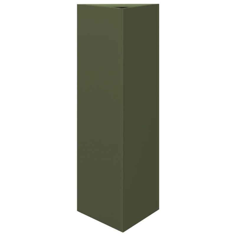 Casa si Gradina - Gradinarit si plante - Plante si ghivece - Ghivece si suporturi - Jardiniere gradina, 2 buc., verde, 30x26x75 cm, otel, triunghi - Infinity.ro