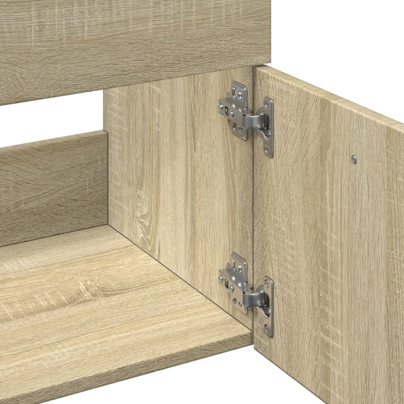 Casa si Gradina - Mobilier - Seturi de mobilier - Seturi baie - Set mobilier de baie, 2 piese, stejar sonoma, lemn prelucrat - Infinity.ro