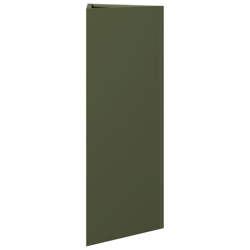 Casa si Gradina - Gradinarit si plante - Plante si ghivece - Ghivece si suporturi - Jardiniere gradina, 2 buc., verde, 30x26x75 cm, otel, triunghi - Infinity.ro