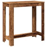 Casa si Gradina - Mobilier - Mese si birouri - Mese bucatarie si dining - Masa de bar, lemn vechi, 102x50x103,5 cm, lemn prelucrat - Infinity.ro