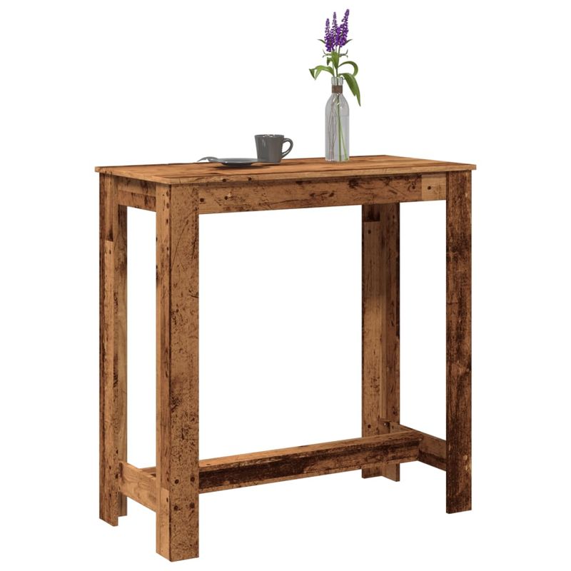 Casa si Gradina - Mobilier - Mese si birouri - Mese bucatarie si dining - Masa de bar, lemn vechi, 102x50x103,5 cm, lemn prelucrat - Infinity.ro