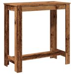Casa si Gradina - Mobilier - Mese si birouri - Mese bucatarie si dining - Masa de bar, lemn vechi, 102x50x103,5 cm, lemn prelucrat - Infinity.ro