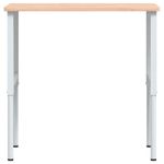 Casa si Gradina - Constructii - Scule de mana si unelte - Mese si bancuri de lucru - Banc lucru 100x60x(71,5-98) cm lemn masiv fag, dreptunghiular, maro și alb - Infinity.ro