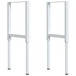 Casa si Gradina - Constructii - Scule de mana si unelte - Mese si bancuri de lucru - Banc lucru 100x60x(71,5-98) cm lemn masiv fag, dreptunghiular, maro și alb - Infinity.ro