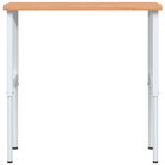 Casa si Gradina - Constructii - Scule de mana si unelte - Mese si bancuri de lucru - Banc lucru 100x60x(71,5-98) cm lemn masiv fag, dreptunghiular, maro închis și alb - Infinity.ro