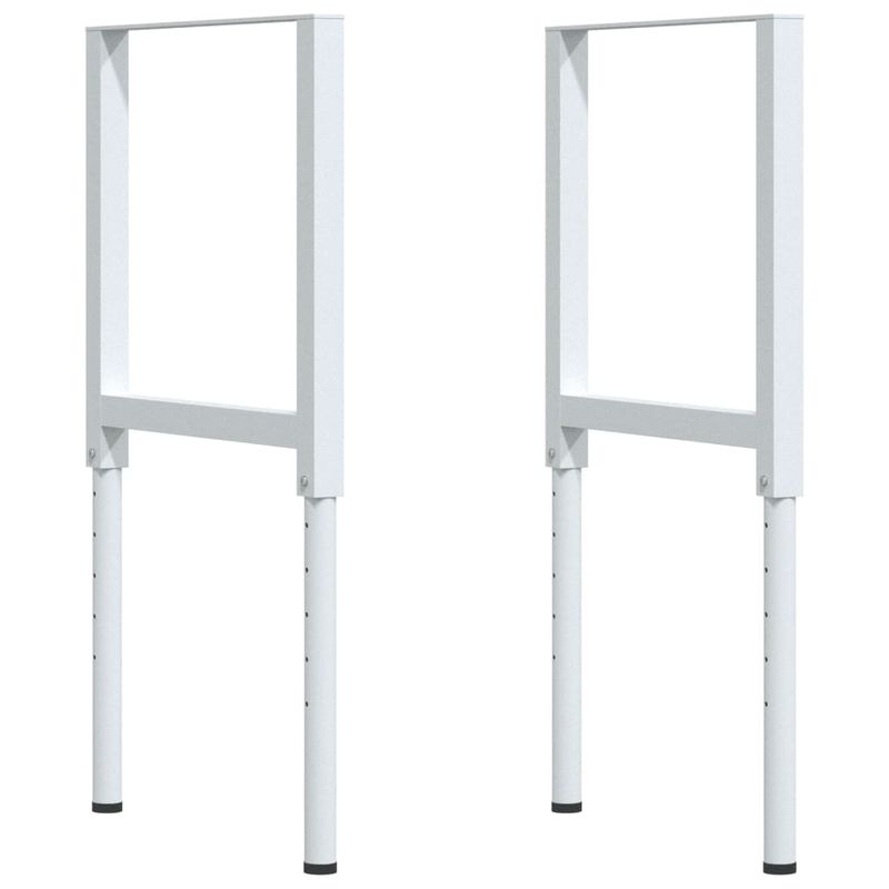 Casa si Gradina - Constructii - Scule de mana si unelte - Mese si bancuri de lucru - Banc lucru 100x60x(71,5-98) cm lemn masiv fag, dreptunghiular, maro închis și alb - Infinity.ro