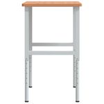 Casa si Gradina - Constructii - Scule de mana si unelte - Mese si bancuri de lucru - Banc lucru 100x60x(71,5-98) cm lemn masiv fag, dreptunghiular, maro închis și alb - Infinity.ro